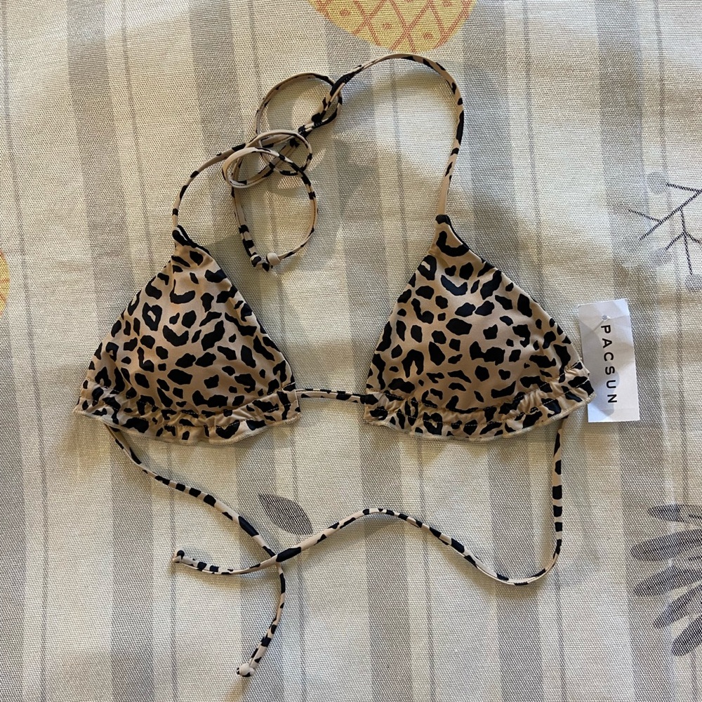 Pacsun Leopard Bikini Top